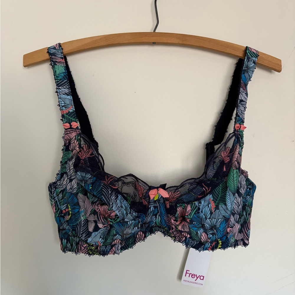 Freya Vibrant Leaf Pattern Bra